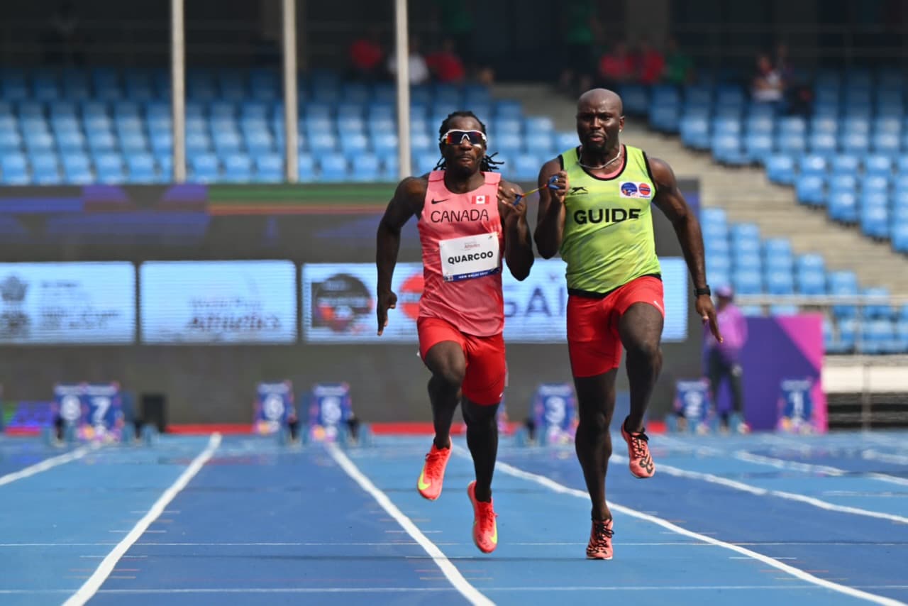 George Quarcoo competing for Team Canada